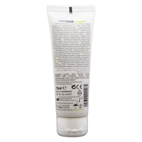 HOT SUPERGLIDE LUBRICANTE COMESTIBLE BASE AGUA PINA 75 ML