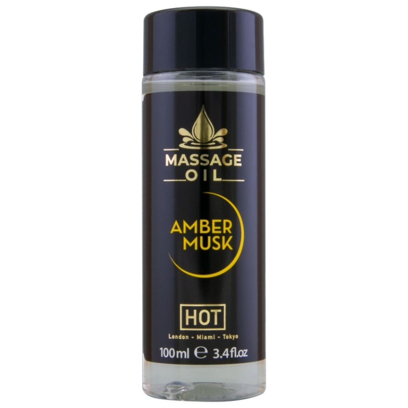 HOT ACEITE DE MASAJE AMBER MUSK 100 ML