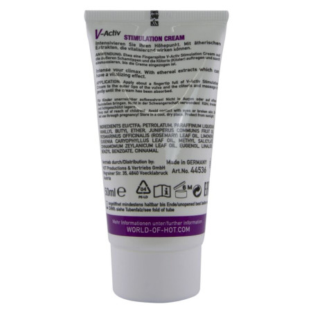 HOT V ACTIV CREMA ESTIMULANTE PARA MUJER 50 ML