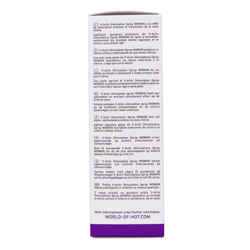 HOT V ACTIV SPRAY ESTIMULANTE PARA MUJER 50 ML