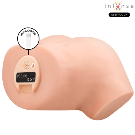 INTENSE DEEP TOUCH NICOLE MASTURBADOR ANO Y VAGINA CON EFECTO SUCCION CALOR VIBRACION Y VOZ CON CONTROL REMOTO 53 KG