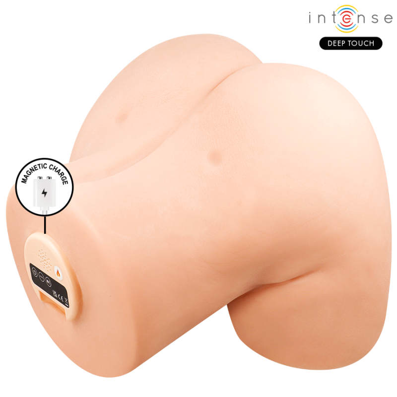 INTENSE DEEP TOUCH JULIA MASTURBADOR ANO Y VAGINA CON EFECTO SUCCION CALOR VIBRACION Y VOZ CON CONTROL REMOTO 9 KG