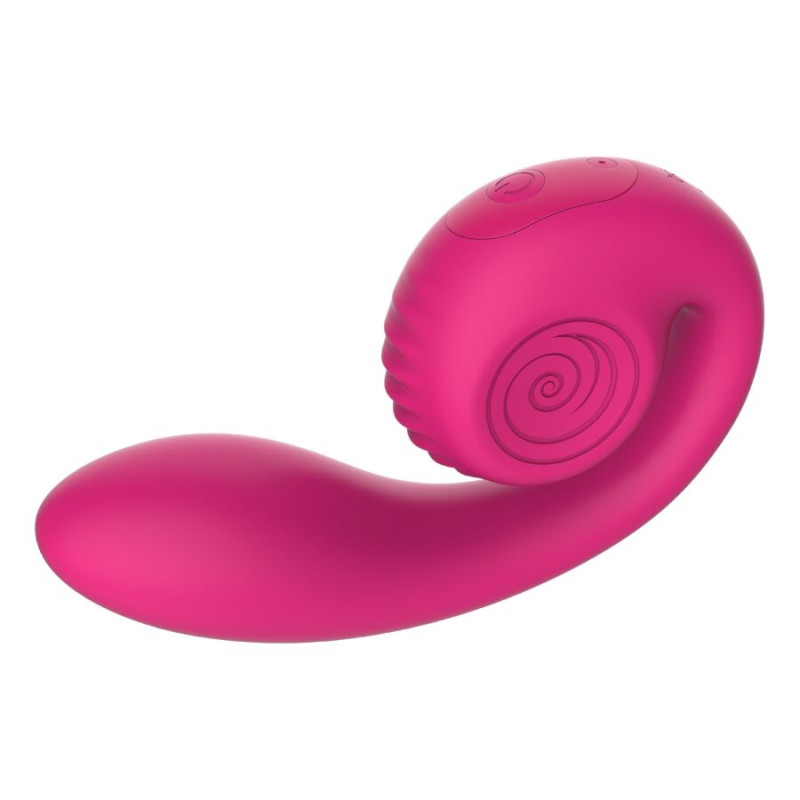 SNAIL VIBE GIZI LITE VIBRADOR DUAL PUNTO G Y CLITORIS ROSA