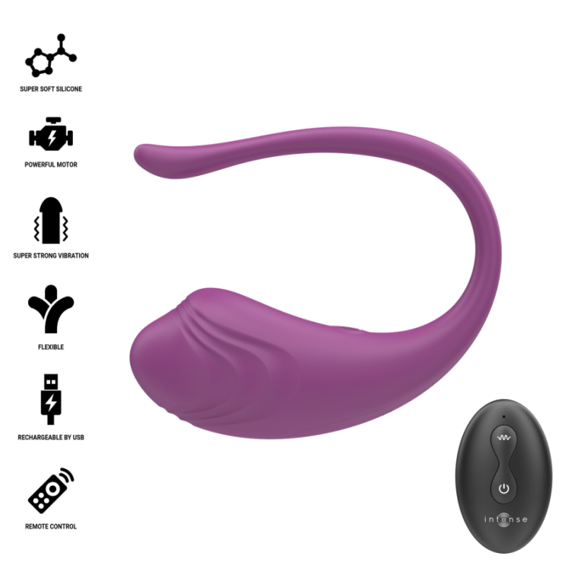 INTENSE OLIVIA HUEVO VIBRADOR MORADO CONTROL REMOTO