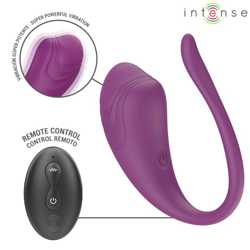 INTENSE OLIVIA HUEVO VIBRADOR MORADO CONTROL REMOTO