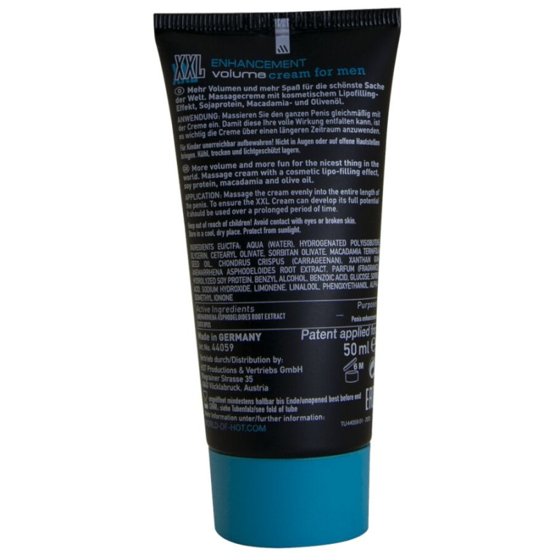 HOT CREMA POTENCIADORA XXL PARA HOMBRE 50 ML