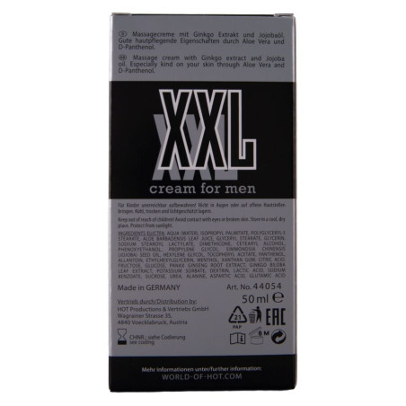 HOT CREMA XXL PARA HOMBRE 50 ML