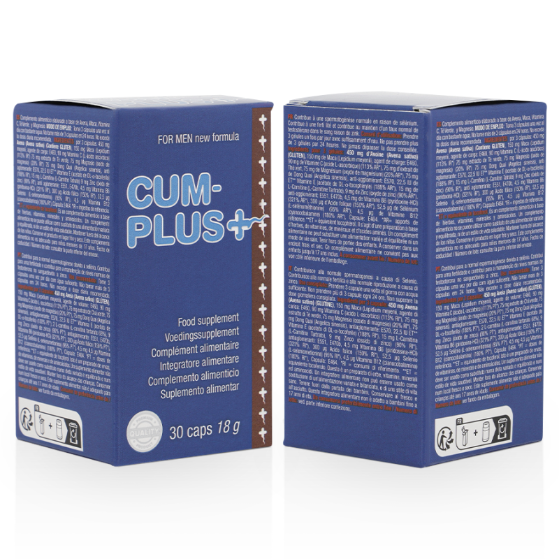 Cum Plus Complemento alimenticio para la calidad del esperma y el bienestar masculino