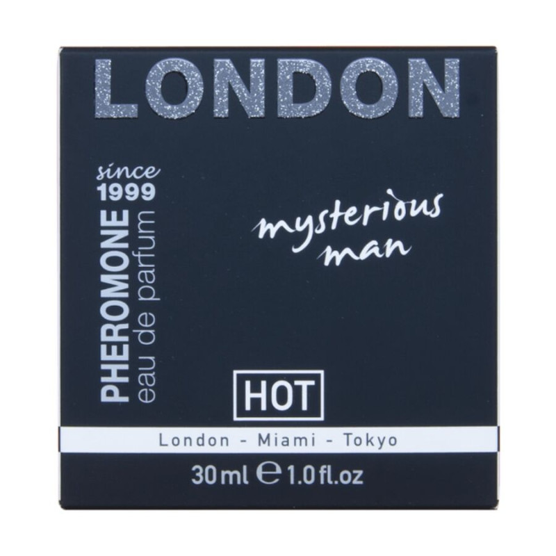 HOT PERFUME CON FEROMONAS LONDON MYSTERIOUS HOMBRE 30 ML