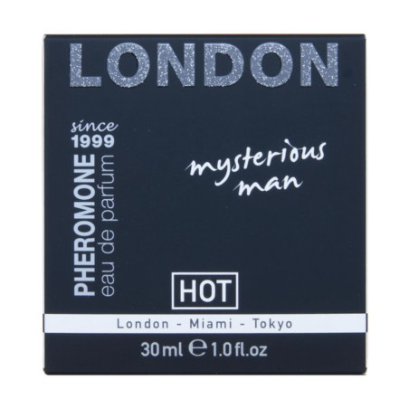 HOT PERFUME CON FEROMONAS LONDON MYSTERIOUS HOMBRE 30 ML