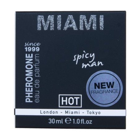 HOT PERFUME CON FEROMONAS MIAMI SPICY HOMBRE 30 ML