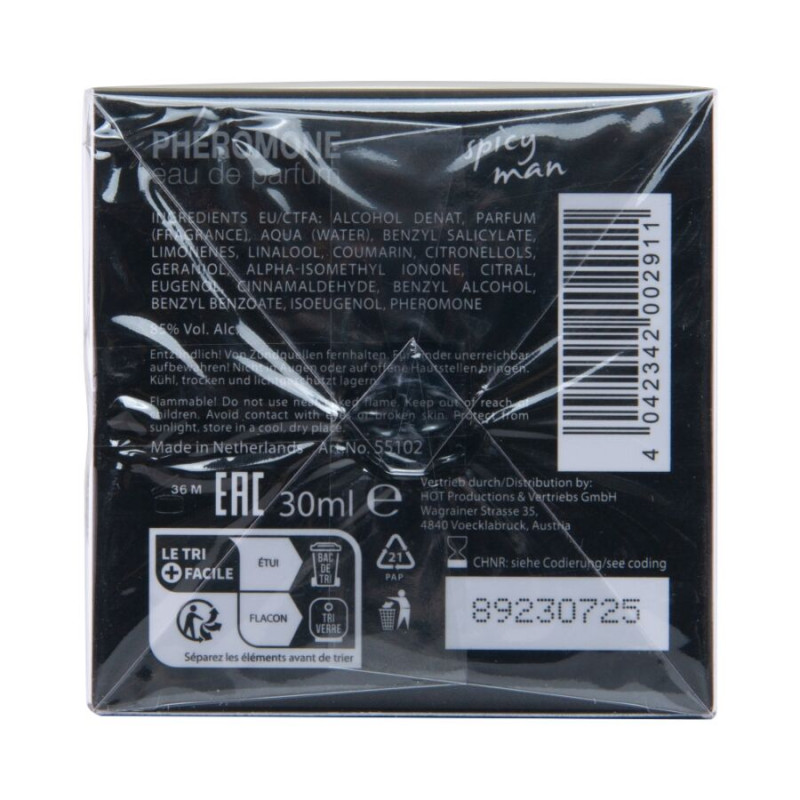 HOT PERFUME CON FEROMONAS MIAMI SPICY HOMBRE 30 ML