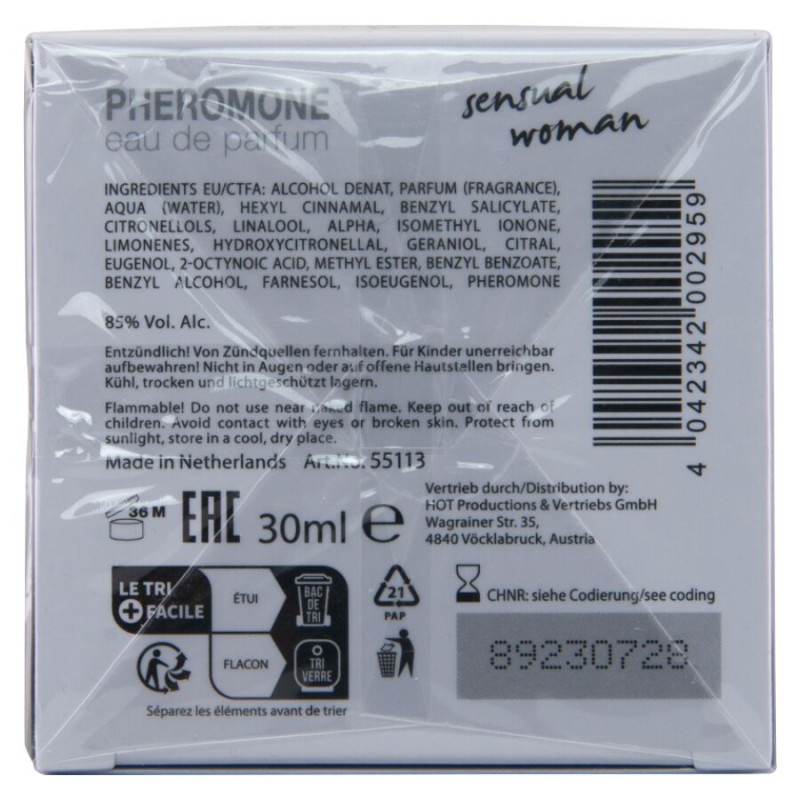 HOT PERFUME CON FEROMONAS TOKYO SENSUAL MUJER 30 ML