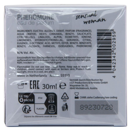 HOT PERFUME CON FEROMONAS TOKYO SENSUAL MUJER 30 ML