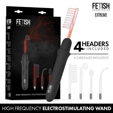 FETISH SUBMISSIVE VIBRADOR WAND ELECTROESTIMULACION ALTA FRECUENCIA