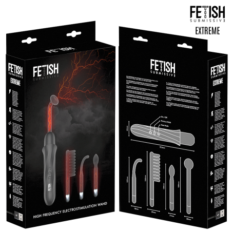 FETISH SUBMISSIVE VIBRADOR WAND ELECTROESTIMULACION ALTA FRECUENCIA