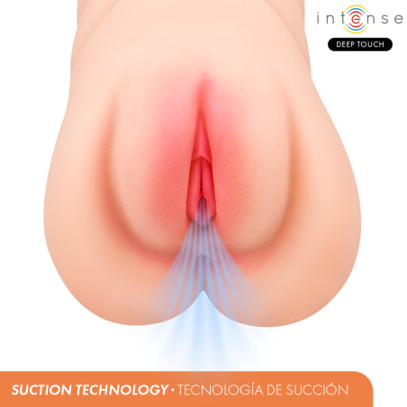 INTENSE DEEP TOUCH KRISTA MASTURBADOR ANO Y VAGINA CON EFECTO SUCCION VIBRACION Y VOZ 12 KG