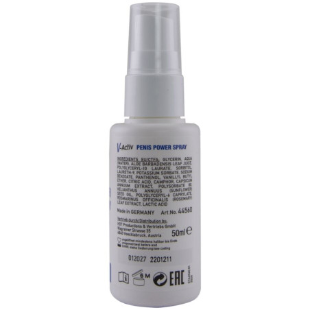 HOT V ACTIV PENIS POWER SPRAY PARA HOMBRE 50 ML