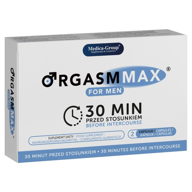 Orgasm Max For Men Complemento Alimenticio Natural para Potenciar la Vitalidad y el Rendimiento Sexual Masculino