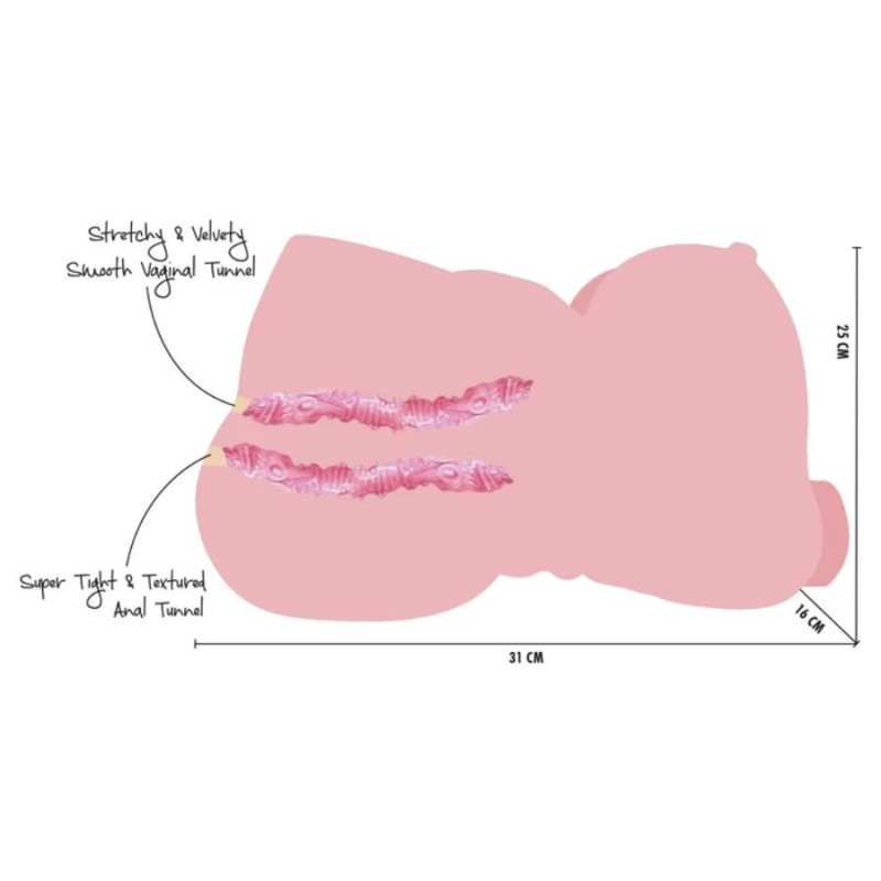 HIDDEN DESIRE FAT FUCK QUEEN TORSO MASTURBADOR FEMENINO 6 KG