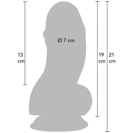 HIDDEN DESIRE INFERNO FAT BOYS DILDO 19 CM