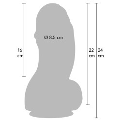 HIDDEN DESIRE INFERNO FAT BOYS DILDO 22 CM 2