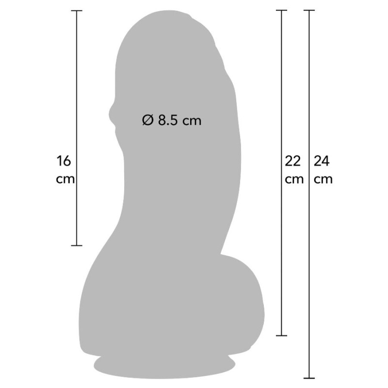 HIDDEN DESIRE INFERNO FAT BOYS DILDO 22 CM