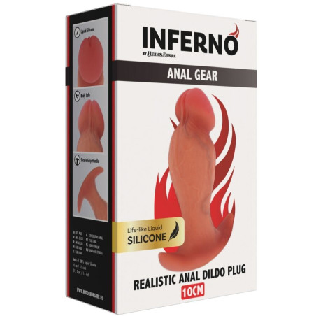 HIDDEN DESIRE INFERNO PLUG ANAL REALISTICO 10 CM