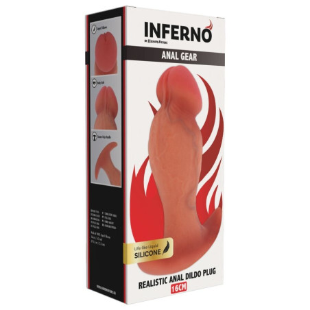 HIDDEN DESIRE INFERNO PLUG ANAL REALISTICO 16 CM