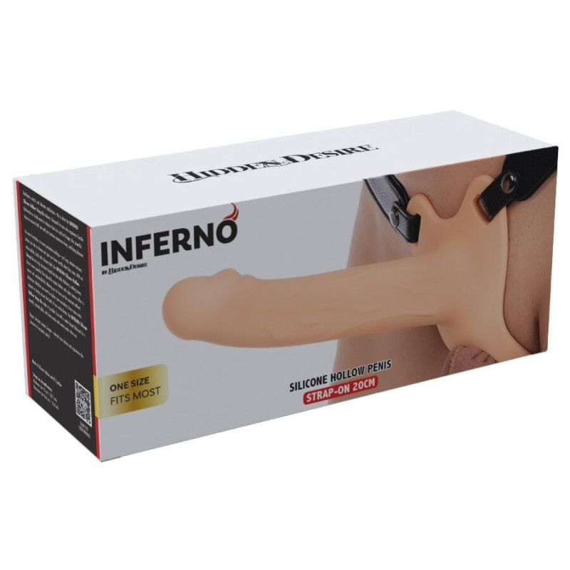 HIDDEN DESIRE INFERNO STRAP ON FUNDA PARA PENE 20 CM