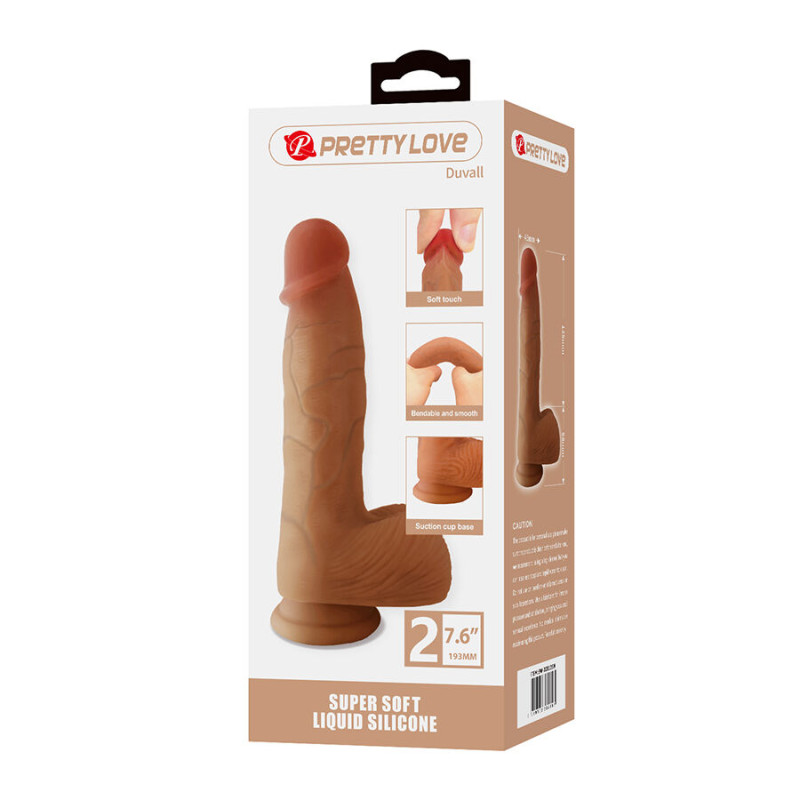 PRETTY LOVE DUVALL DILDO REALISTICO CON VENTOSA 193 CM O 45 CM