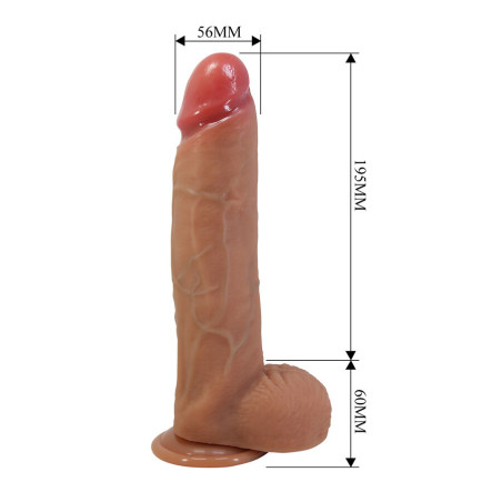 PRETTY LOVE MENDEL DILDO REALISTICO CON VENTOSA 255 CM O 56 CM