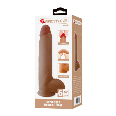 PRETTY LOVE MENDEL DILDO REALISTICO CON VENTOSA 255 CM O 56 CM