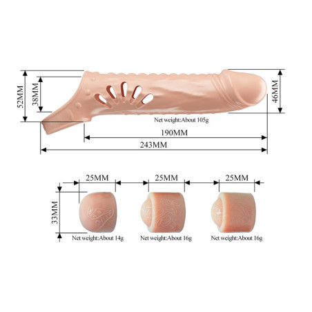 PRETTY LOVE FUNDA PARA PENE CON EXTENSORES