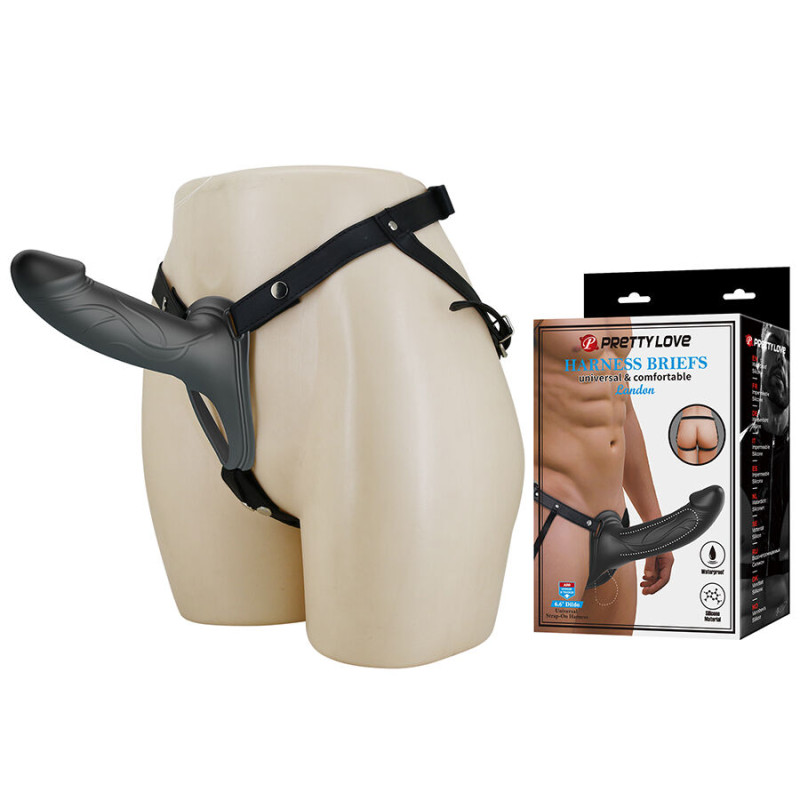 PRETTY LOVE LANDON STRAP ON CON VIBRACION NEGRO