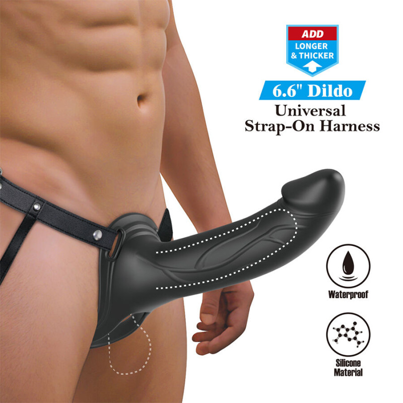 PRETTY LOVE LANDON STRAP ON CON VIBRACION NEGRO