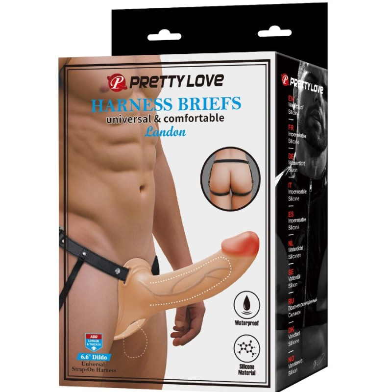 PRETTY LOVE LANDON STRAP ON CON VIBRACION CLARO
