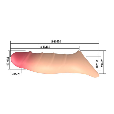 PRETTY LOVE DARNELL FUNDA PARA PENE EFECTO REALISTA
