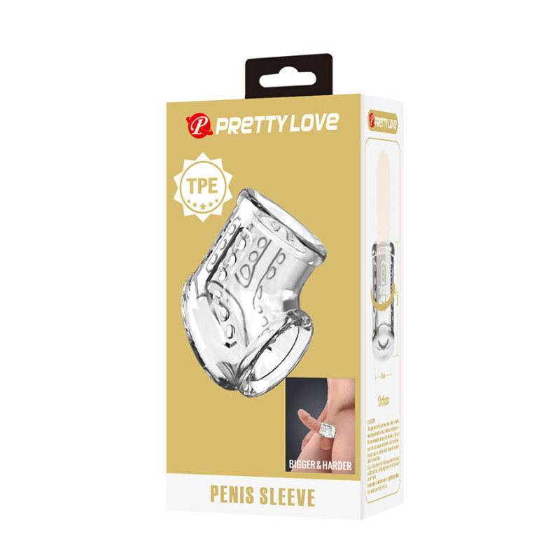 PRETTY LOVE FUNDA CORTA PARA PENE TRANSAPARENTE