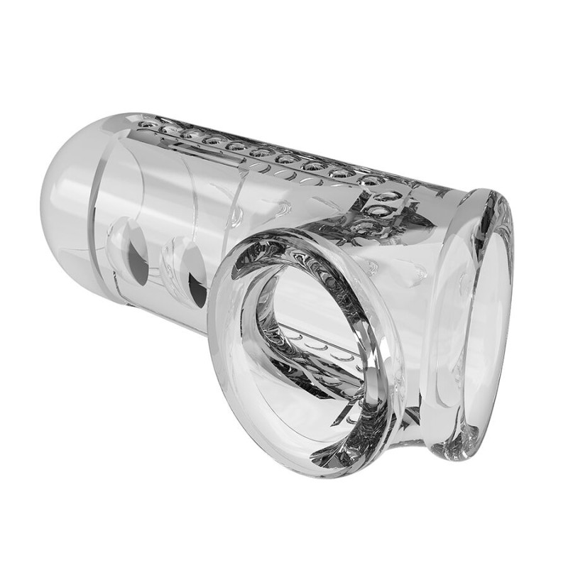 PRETTY LOVE FUNDA PARA PENE TEXTURIZADA TRANSPARENTE