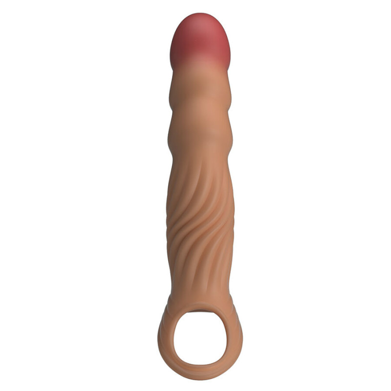 PRETTY LOVE FUNDA PARA PENE TEXTURIZADA CON VIBRACION Y CONTROL REMOTO