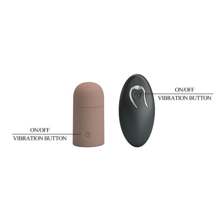 PRETTY LOVE FUNDA PARA PENE TEXTURIZADA CON VIBRACION Y CONTROL REMOTO