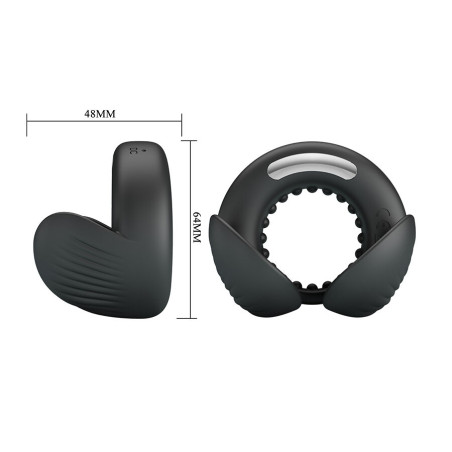 PRETTY LOVE QUENTIN ANILLO PARA PENE CON ESTIMULADOR TESTICULAR