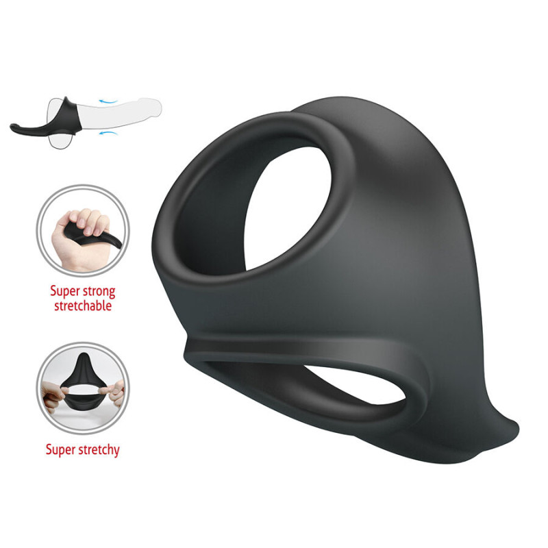 CRAZY BULL ZADOK ANILLO ERGONOMICO CON ESTIMULADOR DE PERINE