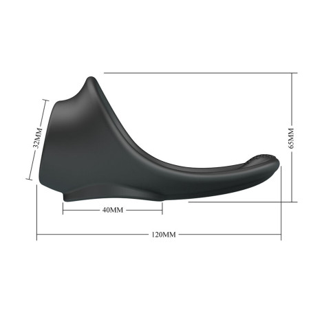 CRAZY BULL ZADOK ANILLO ERGONOMICO CON ESTIMULADOR DE PERINE