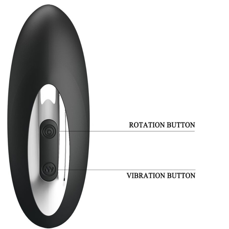 MR PLAY MASAJEADOR PROSTATICO CON ROTACION Y VIBRACION