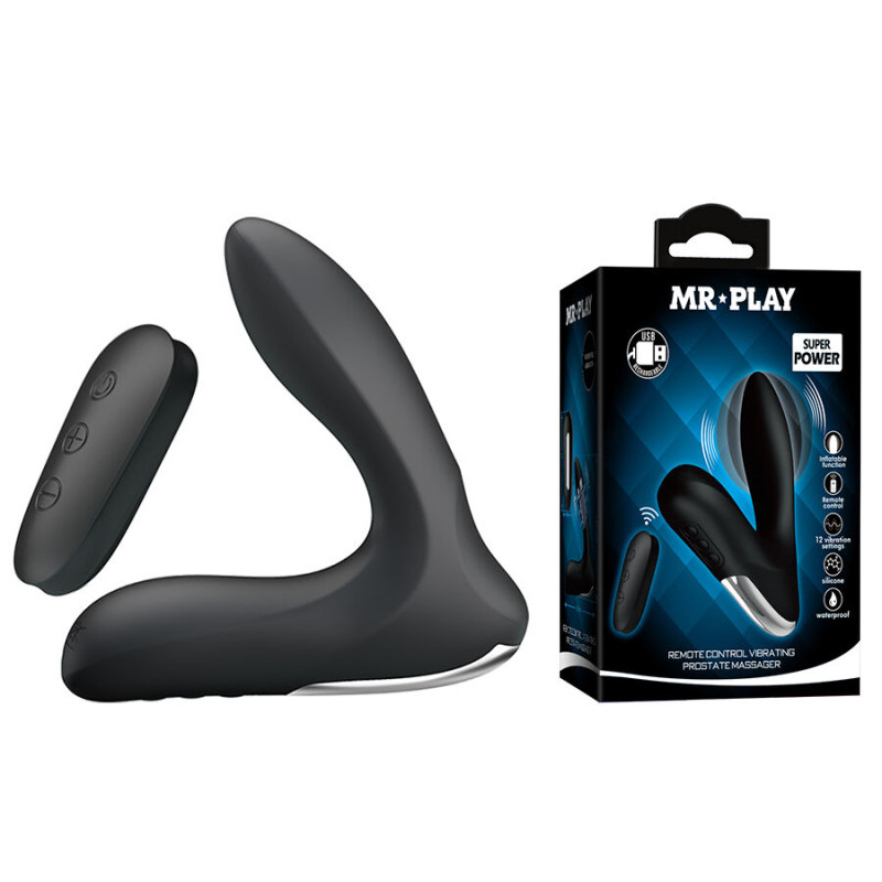 MR PLAY MASAJEADOR DE PROSTATA CON VIBRACION CONTROL REMOTO