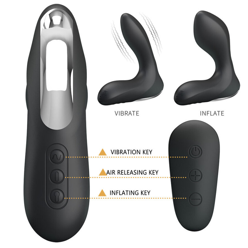MR PLAY MASAJEADOR DE PROSTATA CON VIBRACION CONTROL REMOTO