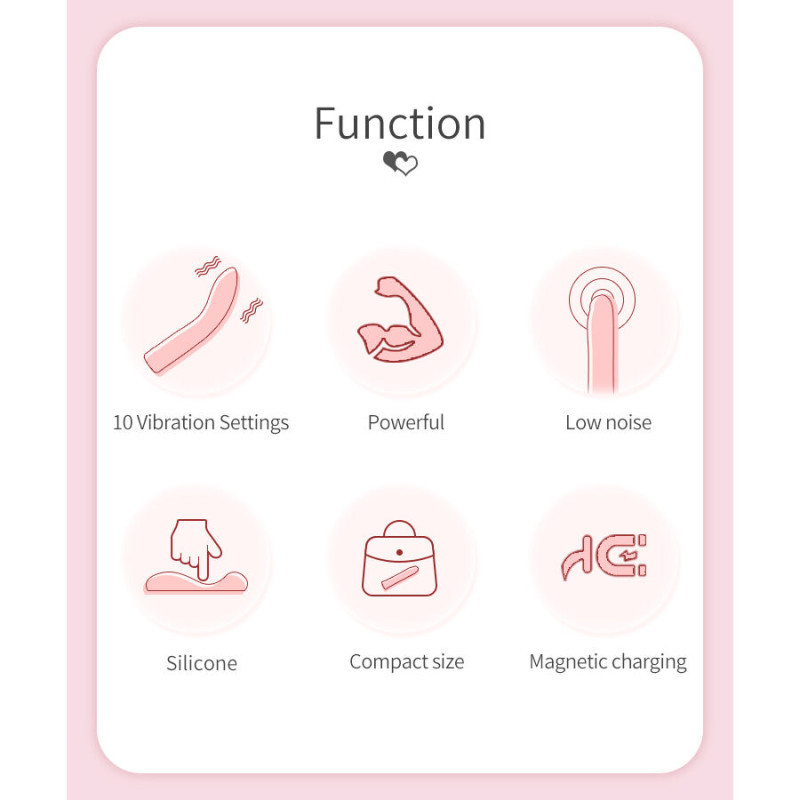 PRETTY LOVE KISELL VIBRADOR PUNTO G ROSA