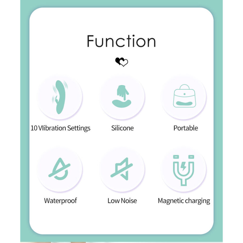 PRETTY LOVE DJ STICK VIBRADOR PUNTO G TURQUESA